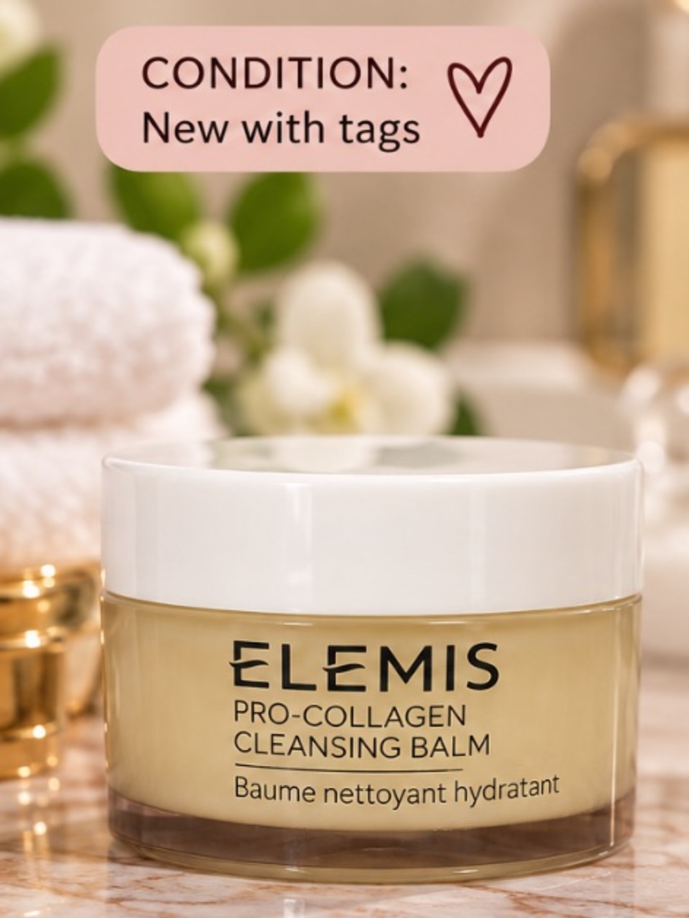 ELEMIS Pro-Collagen Cleansing Balm Facial Cleanser Skincare NWT